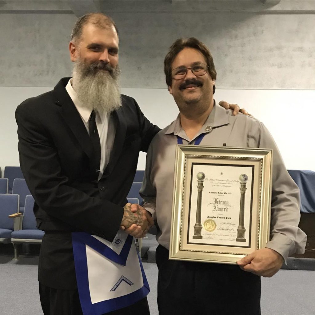 Worshipful Douglas Ford, Hiram Award